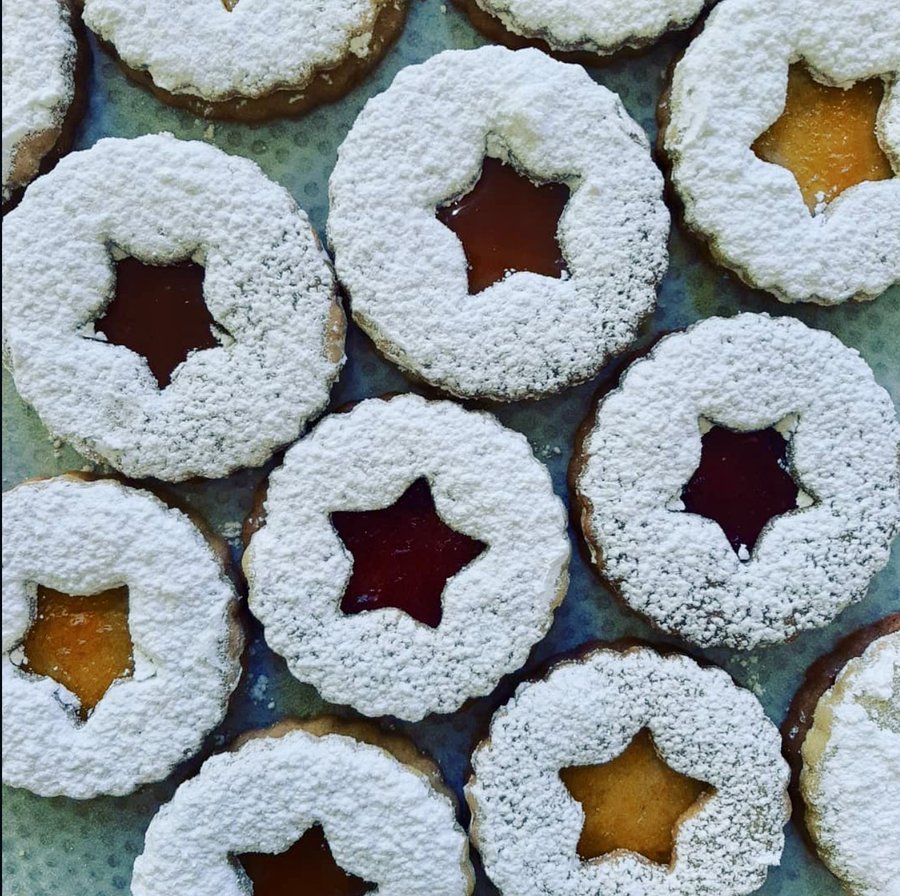 Galletas Linzer tradicionales - pastelería francesa Michelle Monet